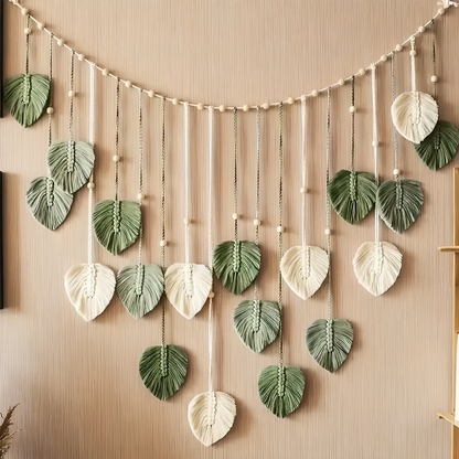 Tapisserie en macramé Boho